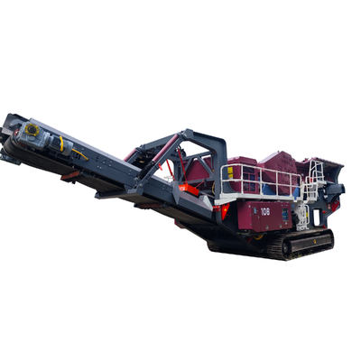 Quality Sand Stone Mobile Crusher Station Gravel Processing Tracked factory